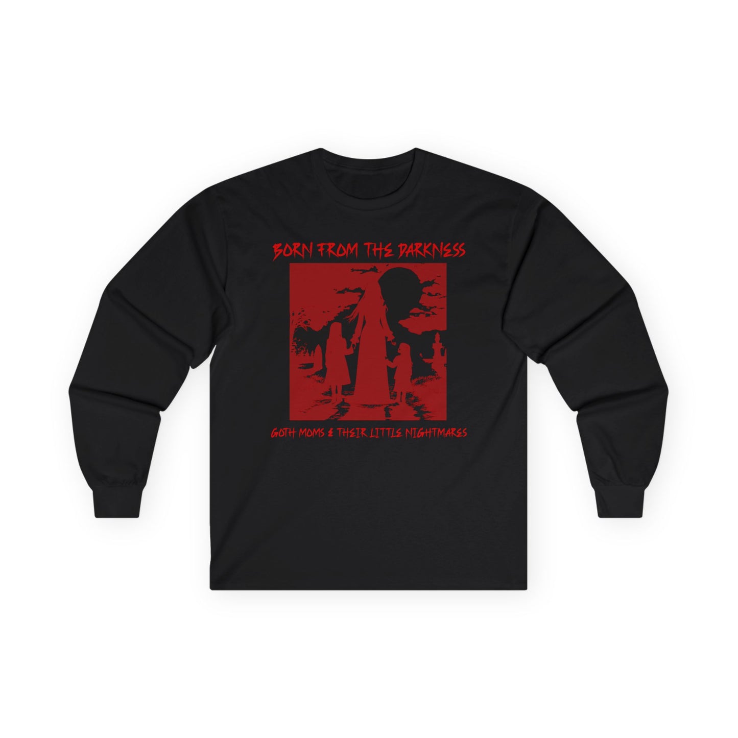 "Born from the Dark Goth Moms & Their Little Nightmares" Gothic Family Sweatshirt