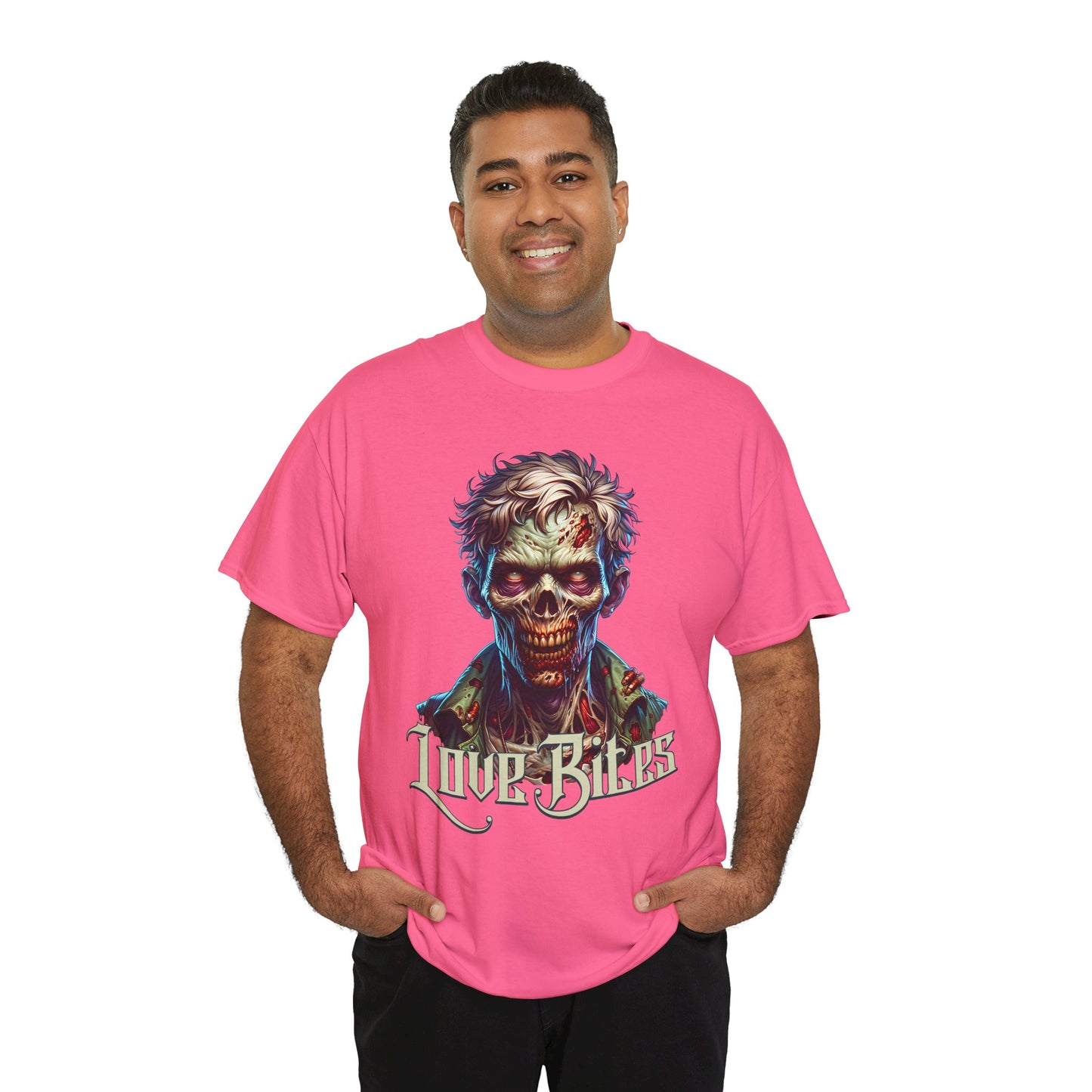 Love Bites Zombie Graphic T-Shirt – Horror & Halloween Tee