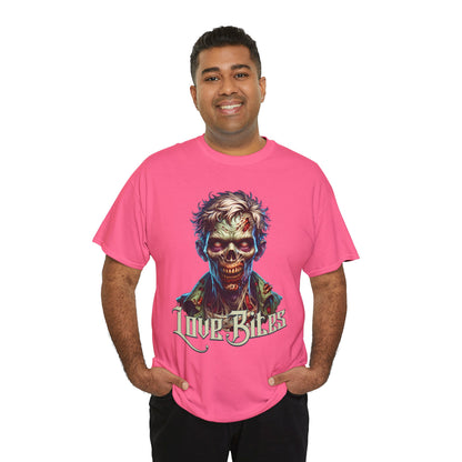 Love Bites Zombie Graphic T-Shirt – Horror & Halloween Tee