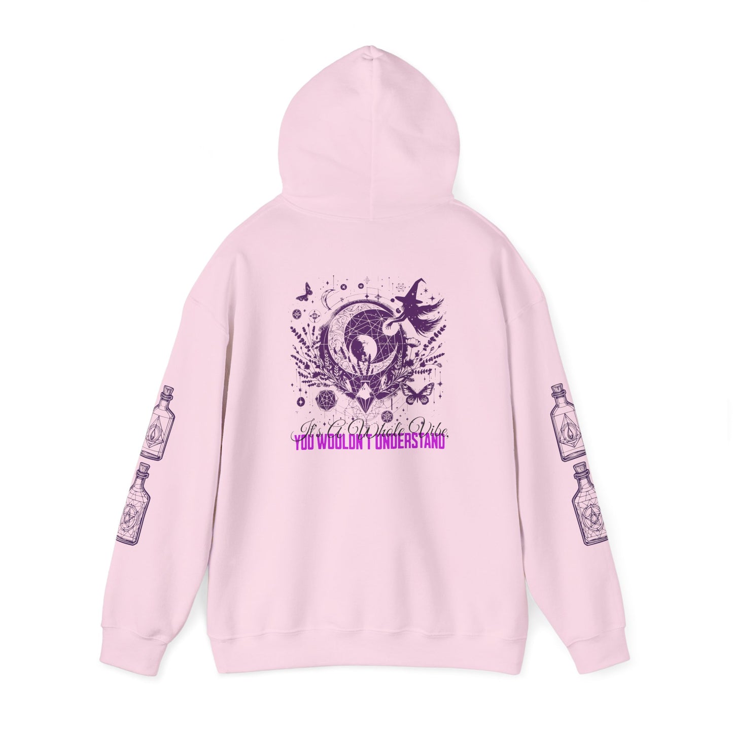 "It's a whole vibe, you wouldn't understand" Celestial Moon & Potions  Gothic Witch Hoodie