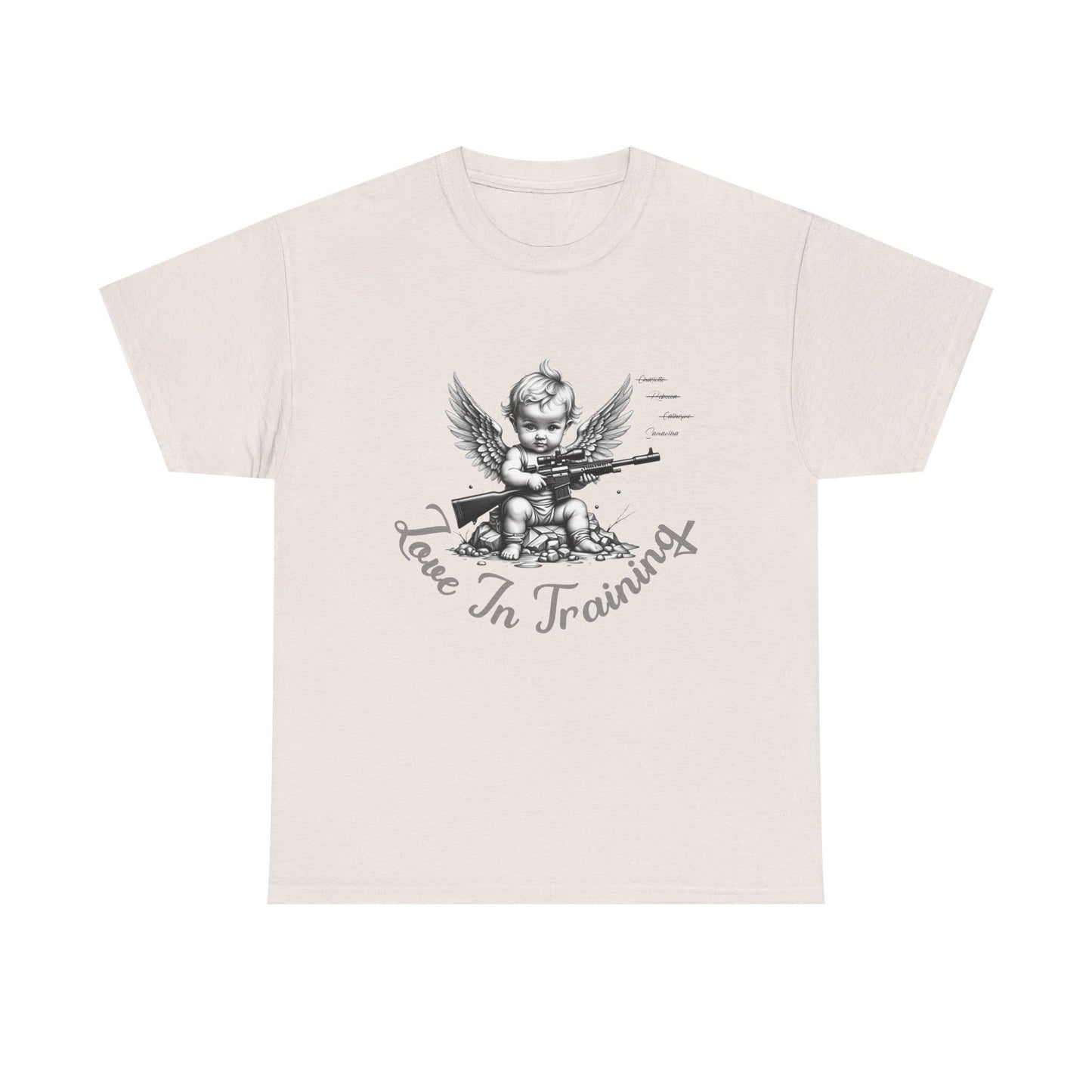 Love in Training Cupid Sniper Graphic Tee