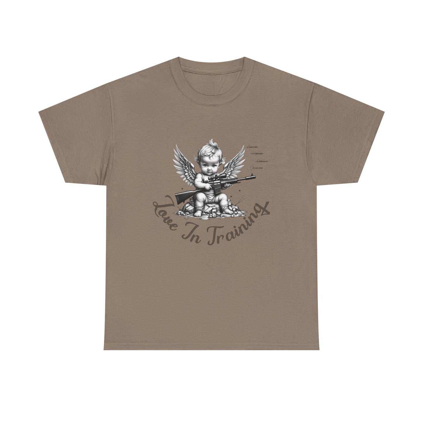 Love in Training Cupid Sniper Graphic Tee