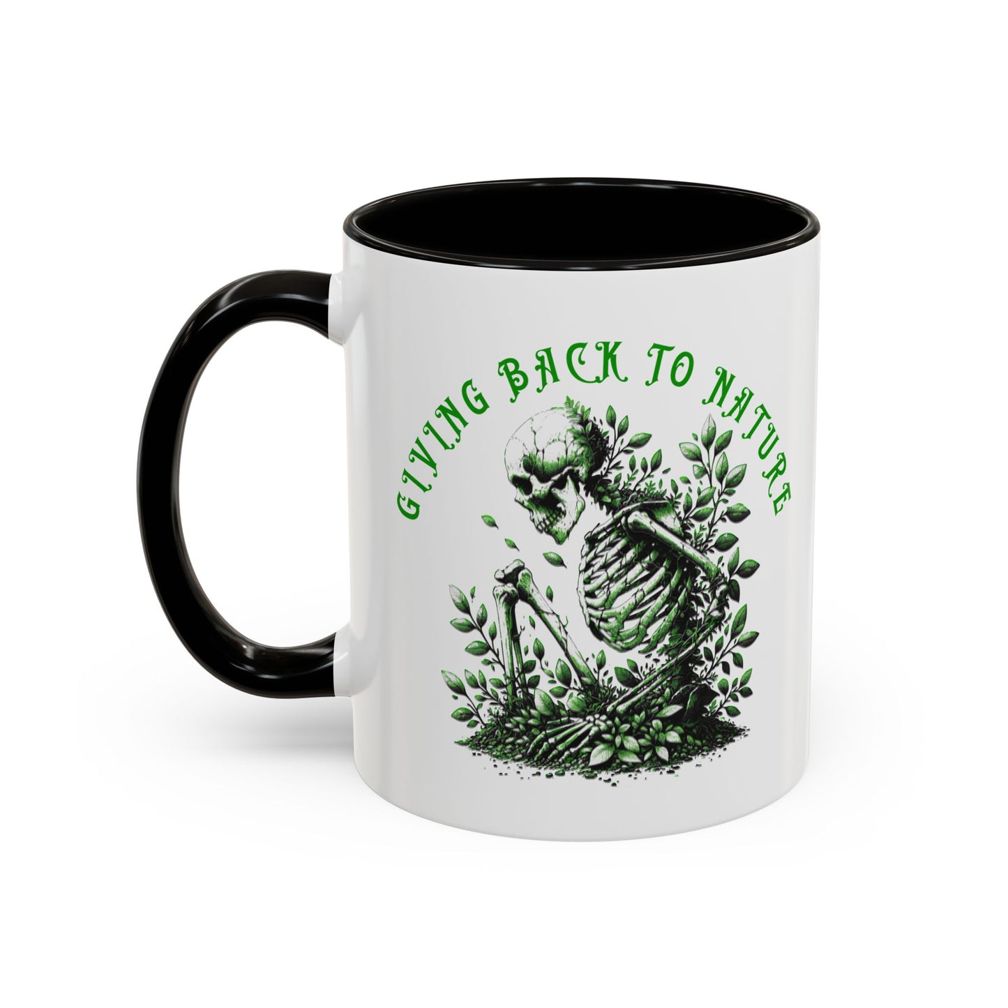 Skeleton Coffee Mug – "Giving Back to Nature"