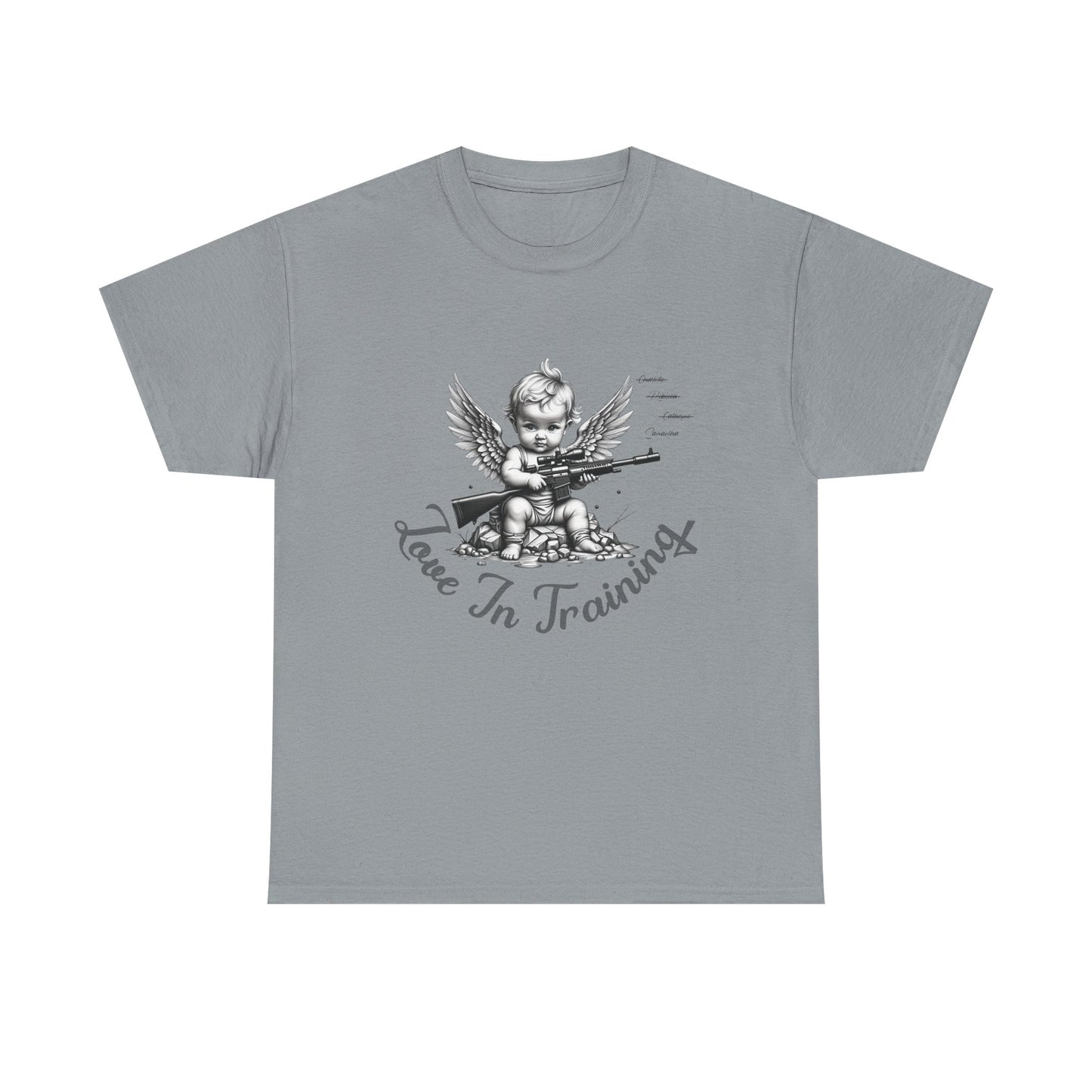 Love in Training Cupid Sniper Graphic Tee