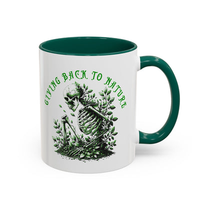 Skeleton Coffee Mug – "Giving Back to Nature"