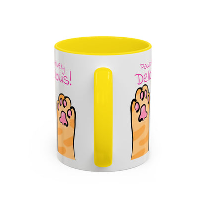 Paws-itively Delicious Cat Paw Ceramic Mug