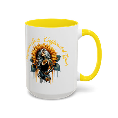 Sunflower Girl Tattoo Coffee Mug