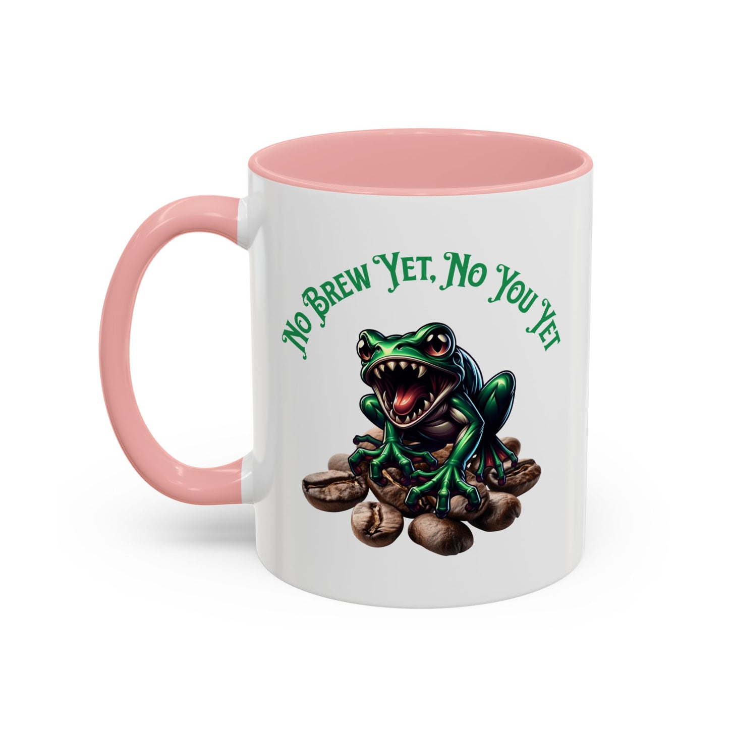 Fang-Toothed Frog Coffee Mug – "No Brew Yet, No You Yet