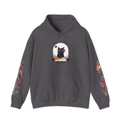 "Don't Stress Meowt" Black Cat Hoodie