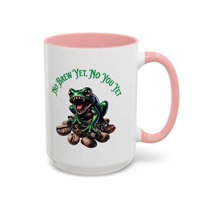 Fang-Toothed Frog Coffee Mug – "No Brew Yet, No You Yet