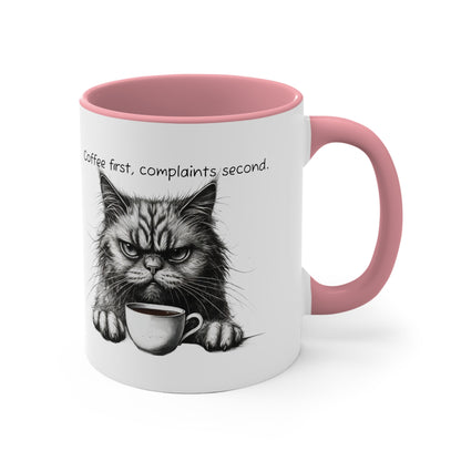 Coffee First, Complaint Second Grumpy Cat Mug