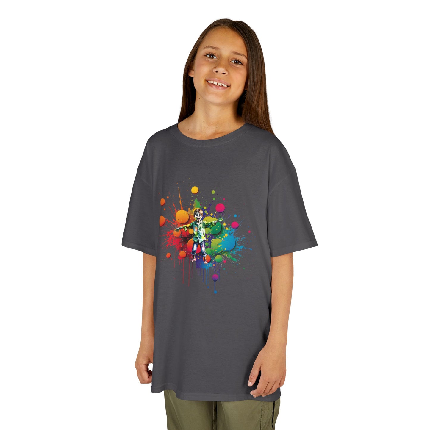 Kids Zombie Paint Splatter T-Shirt – Fun & Spooky Graphic Tee