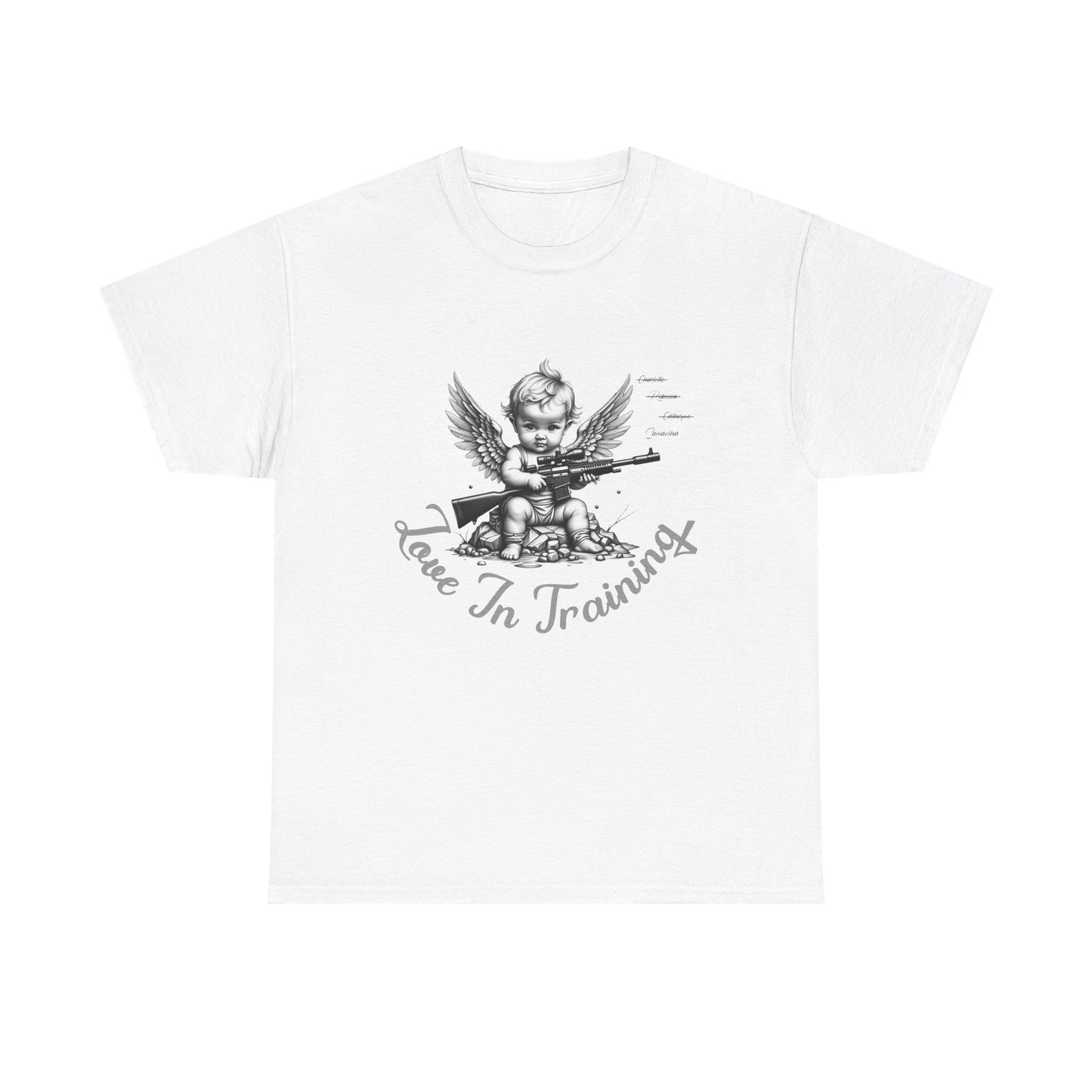 Love in Training Cupid Sniper Graphic Tee