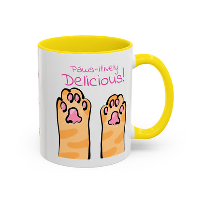 Paws-itively Delicious Cat Paw Ceramic Mug