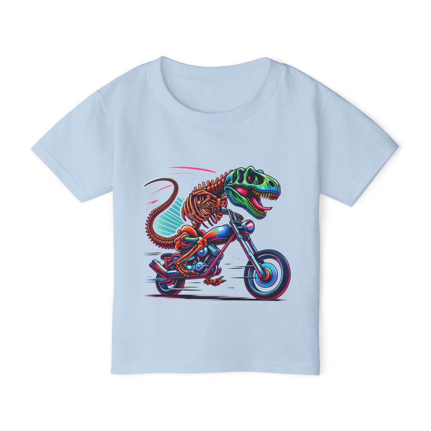 T-Rex Riding Motorcycle Toddler T-Shirt