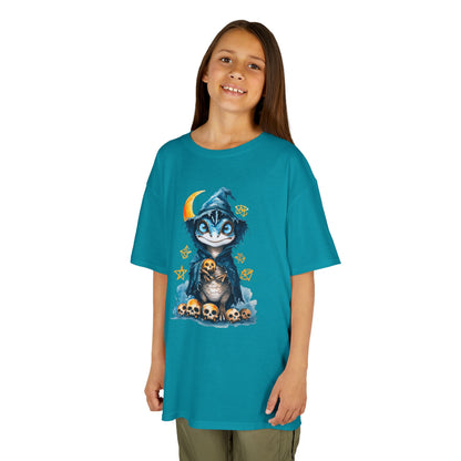 Blue Raptor Wizard Magic Graphic Kids Tee