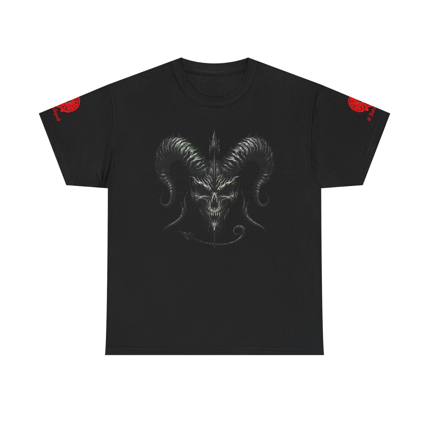 Demonic Satan Skull | Gothic & Satanic Graphic Tee