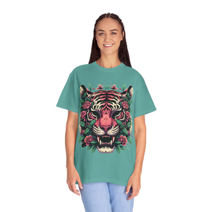 Tiger & Flowers Graphic Tee