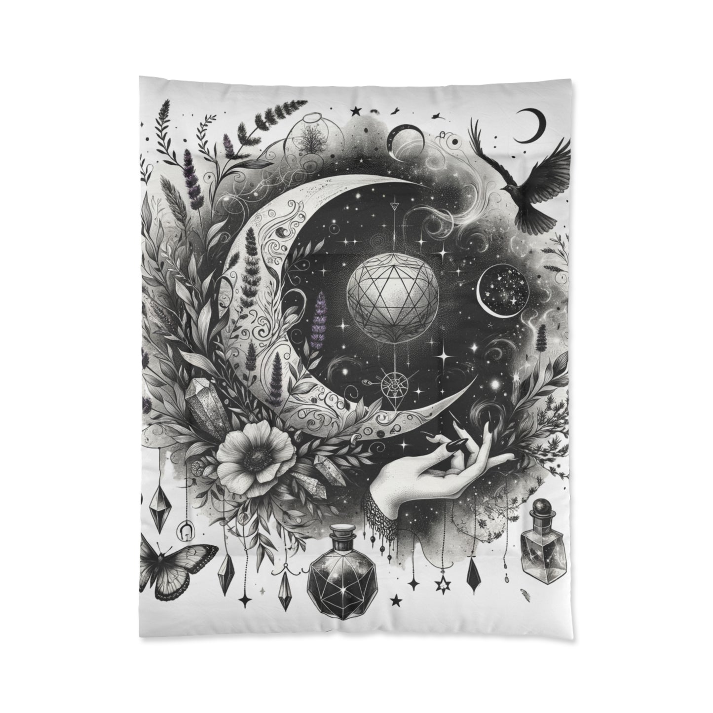 Celestial Witch Mystical Moon & Magic-Inspired Comforter