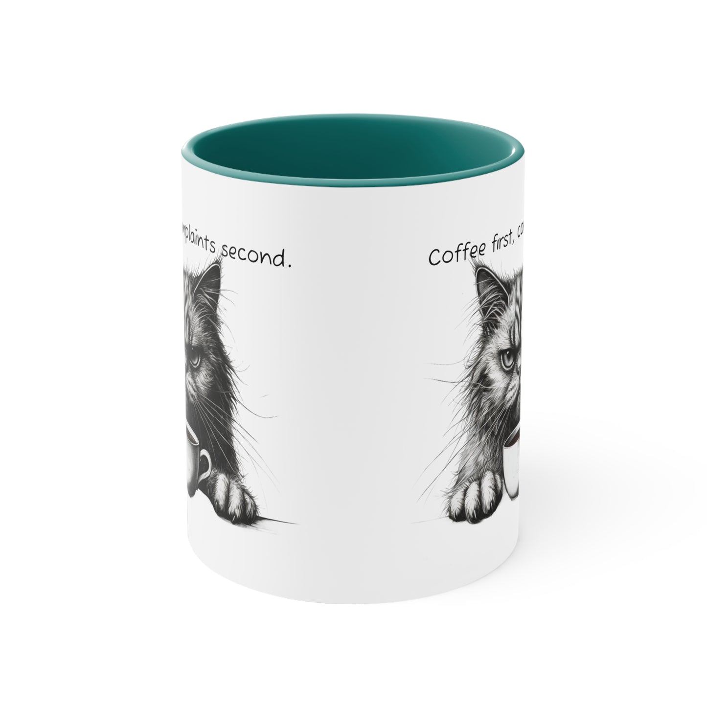 Coffee First, Complaint Second Grumpy Cat Mug