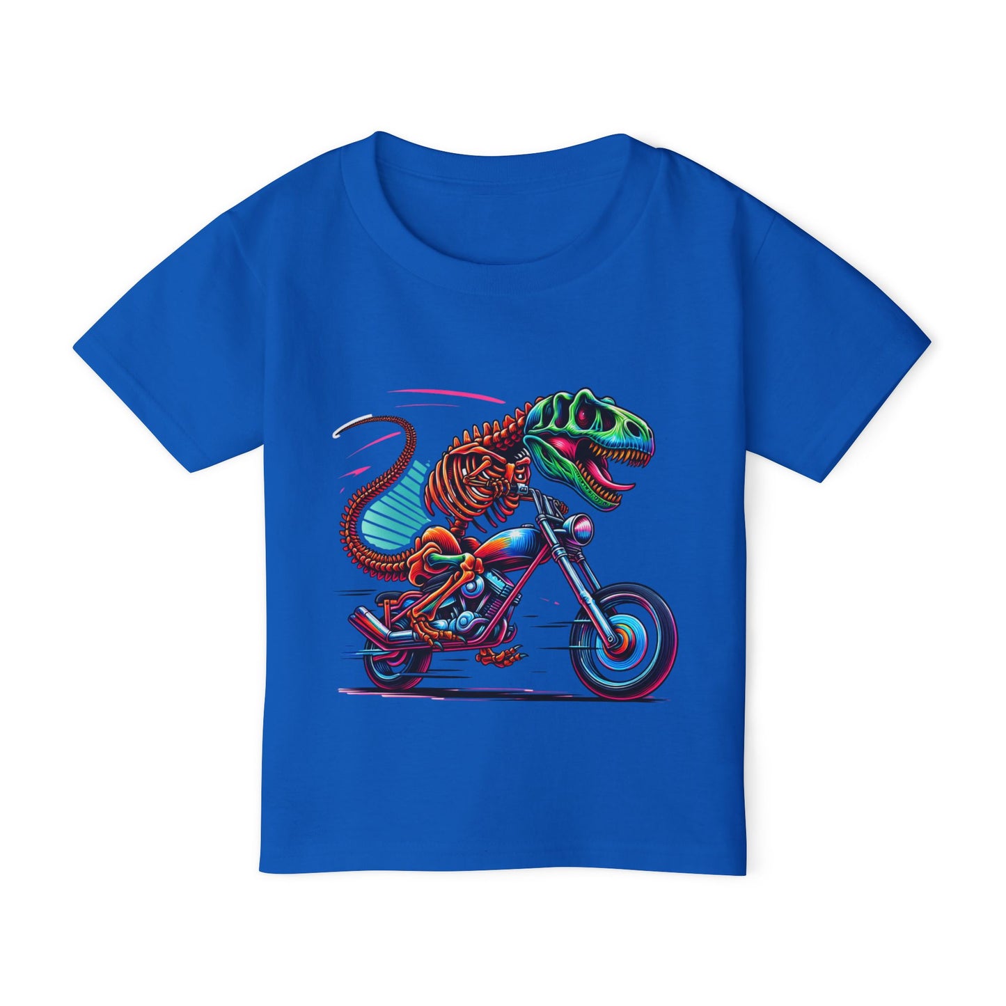 T-Rex Riding Motorcycle Toddler T-Shirt