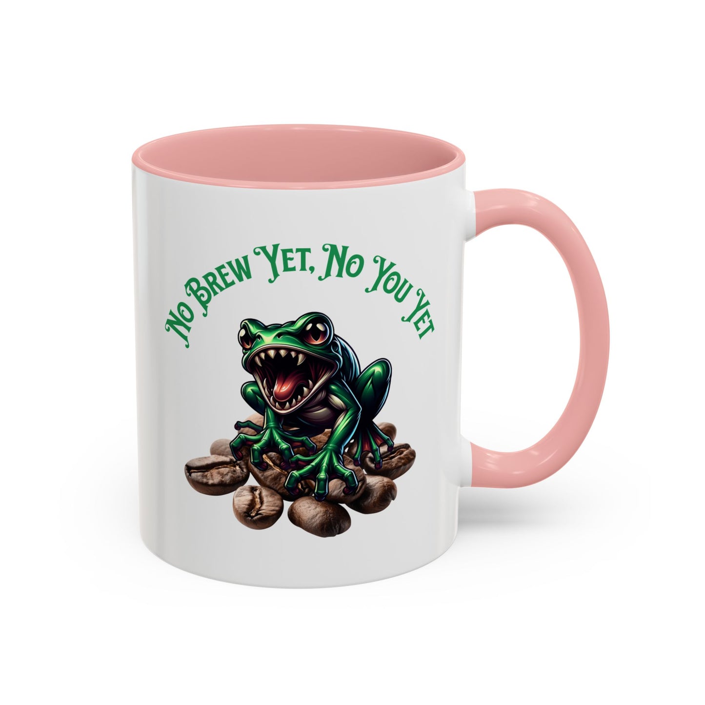 Fang-Toothed Frog Coffee Mug – "No Brew Yet, No You Yet