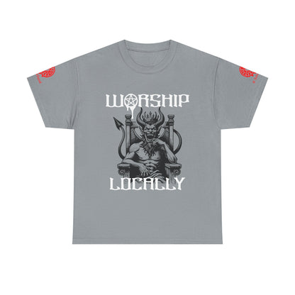 "Worship Locally"  Gothic & Satanic Graphic Tee