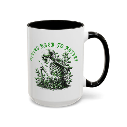 Skeleton Coffee Mug – "Giving Back to Nature"