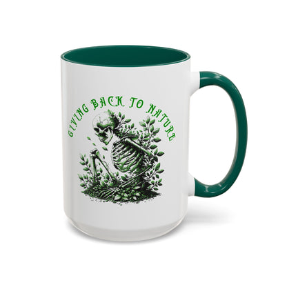 Skeleton Coffee Mug – "Giving Back to Nature"