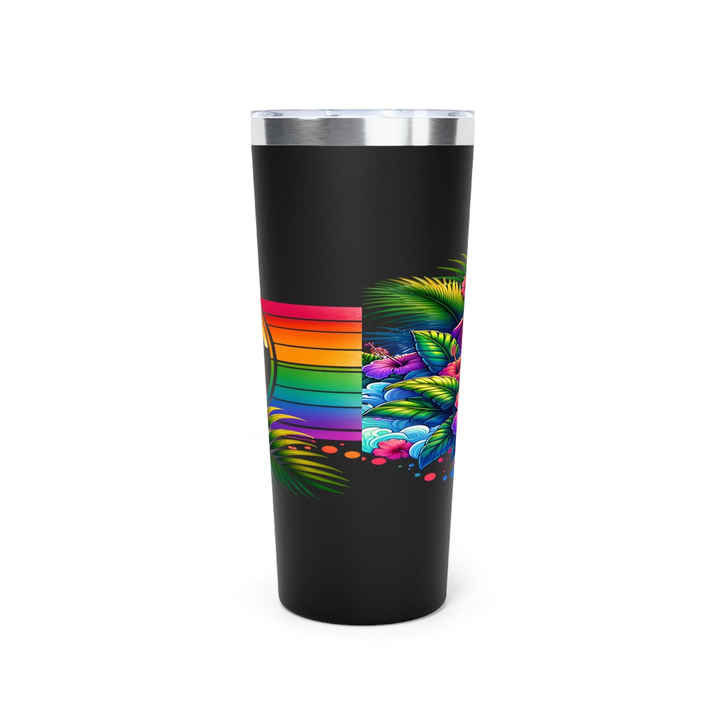 Tiger & Hibiscus 22oz Tumbler – Bold & Stylish Drinkware