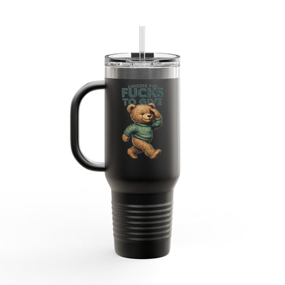 Funny Bear Insulated 40oz Travel Mug, Looking for Fvcks to Give, Free Shipping | Murky Creek Creations