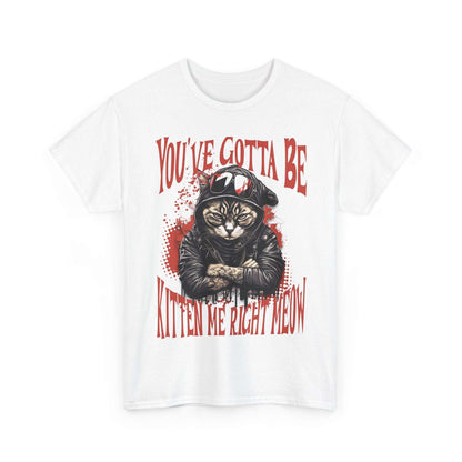 Tattooed Cat Graphic Tee, Cotton T-Shirt, Sunglasses & Leather Jacket (S-5XL) | Murky Creek Creations