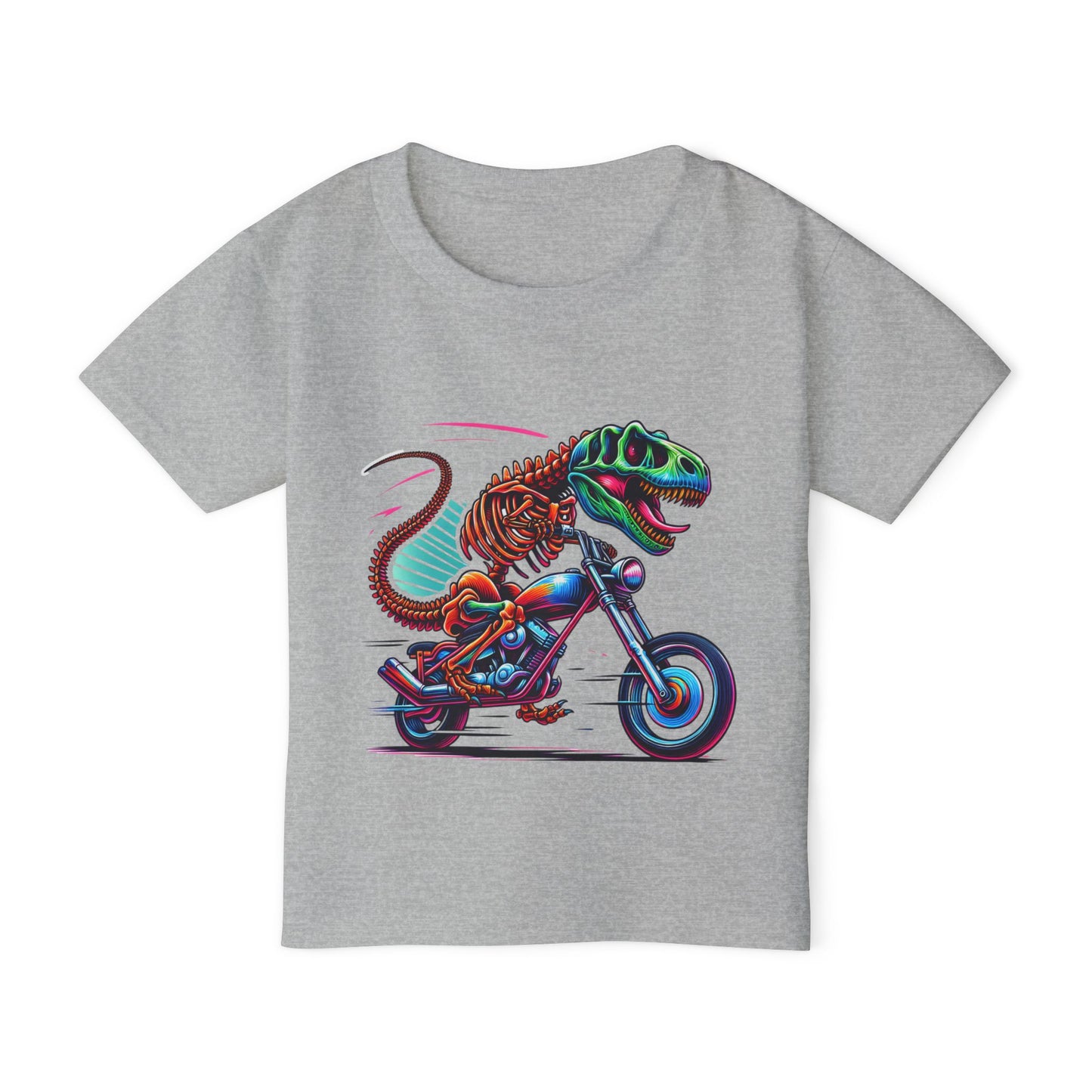 T-Rex Riding Motorcycle Toddler T-Shirt