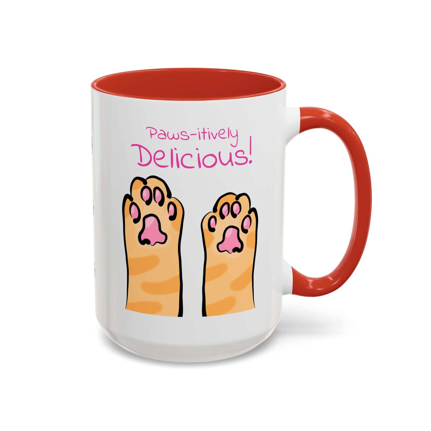 Paws-itively Delicious Cat Paw Ceramic Mug