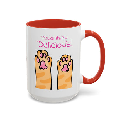 Paws-itively Delicious Cat Paw Ceramic Mug