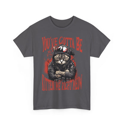 Tattooed Cat Graphic Tee, Cotton T-Shirt, Sunglasses & Leather Jacket (S-5XL) | Murky Creek Creations