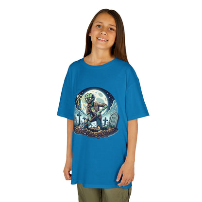 Kids Zombie Gravedigger Graphic T-Shirt - Fun Halloween Tee - Free Shipping! | Murky Creek Creations