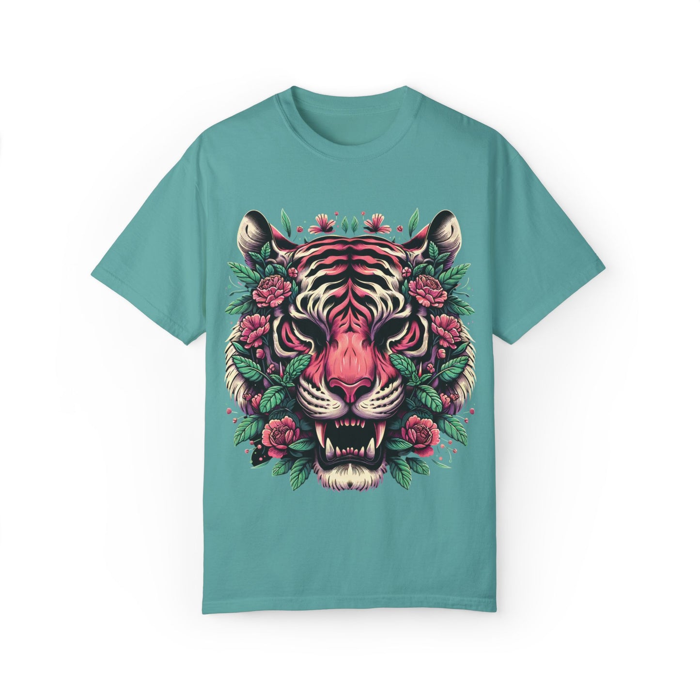 Tiger & Flowers Graphic Tee