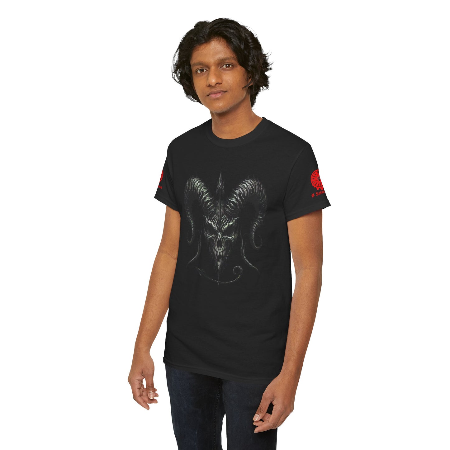 Demonic Satan Skull | Gothic & Satanic Graphic Tee