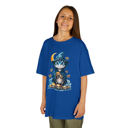 Blue Raptor Wizard Magic Graphic Kids Tee