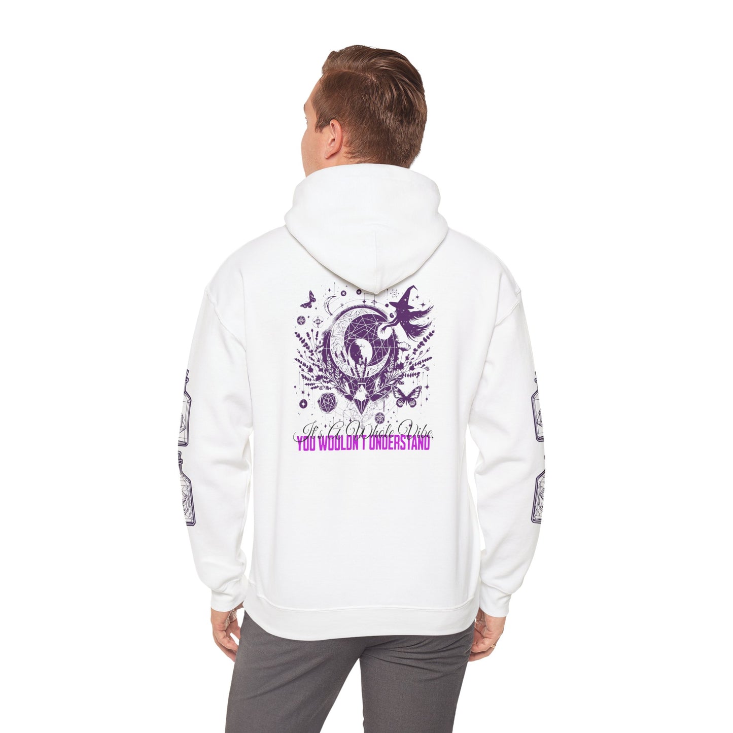 "It's a whole vibe, you wouldn't understand" Celestial Moon & Potions  Gothic Witch Hoodie