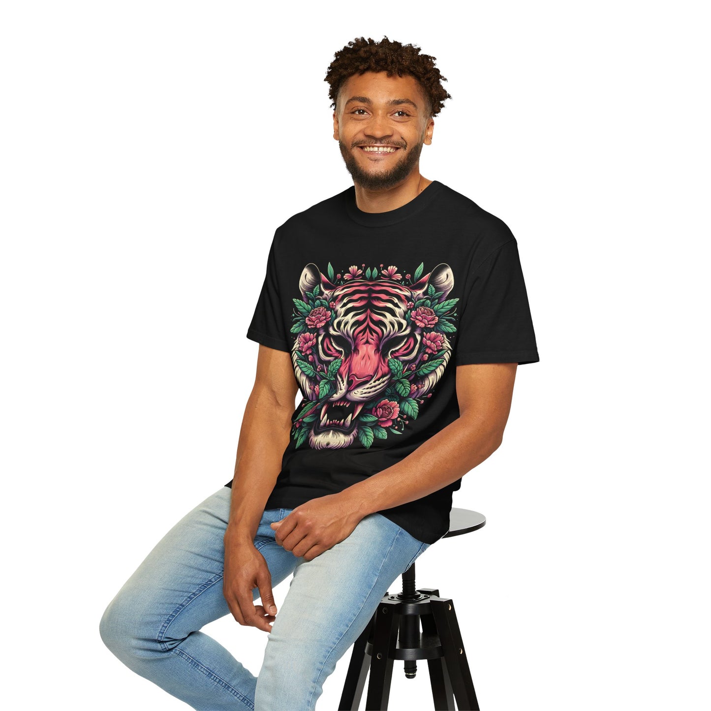 Tiger & Flowers Graphic Tee