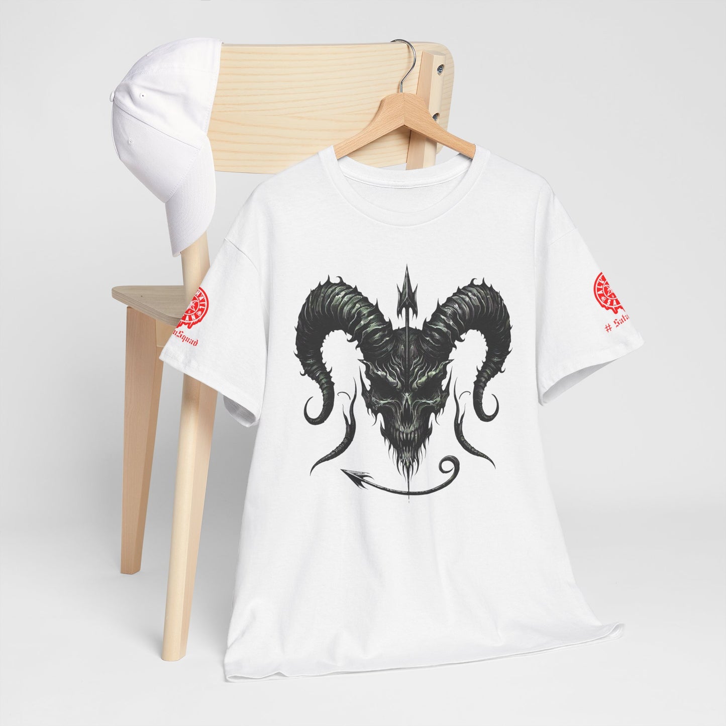 Demonic Satan Skull | Gothic & Satanic Graphic Tee