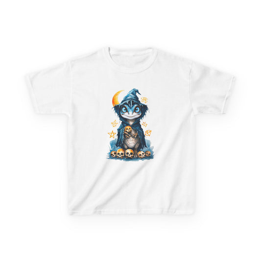 Blue Raptor Wizard Magic Graphic Kids Tee