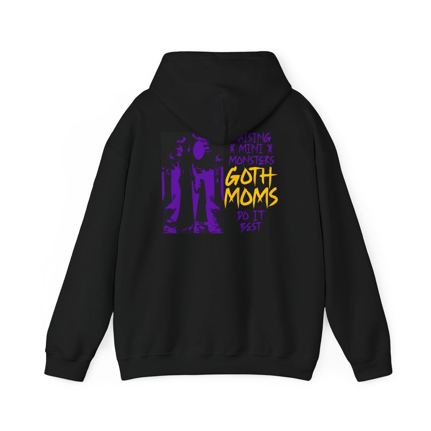 "Raising Mini Monsters Goth Moms Do It Best"  Gothic Mother & Child Hoodie