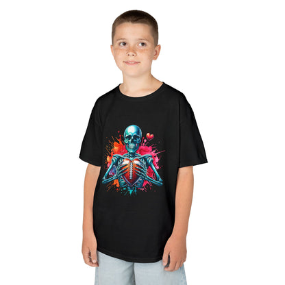 Football Till I Die Skeleton Graphic Kids Tee