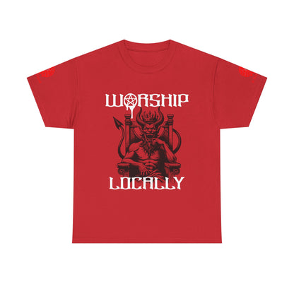 "Worship Locally"  Gothic & Satanic Graphic Tee