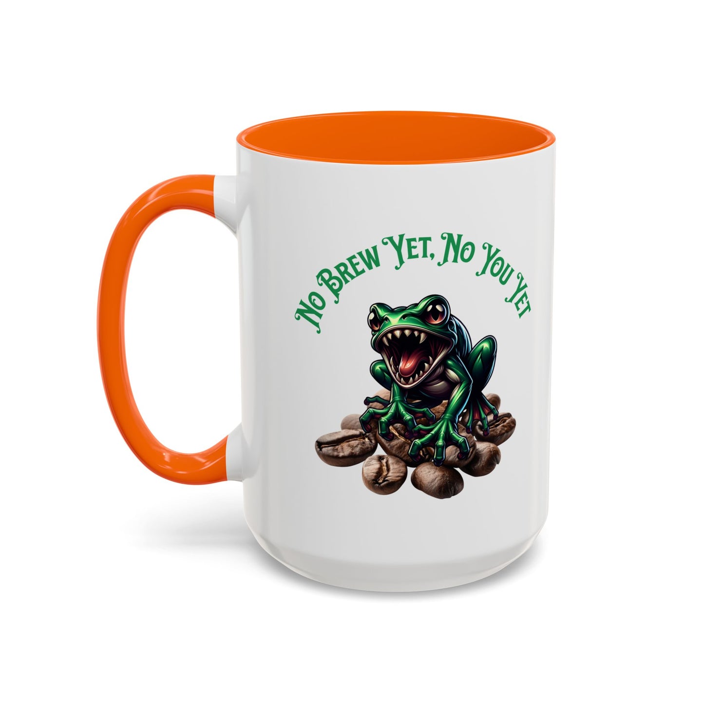 Fang-Toothed Frog Coffee Mug – "No Brew Yet, No You Yet