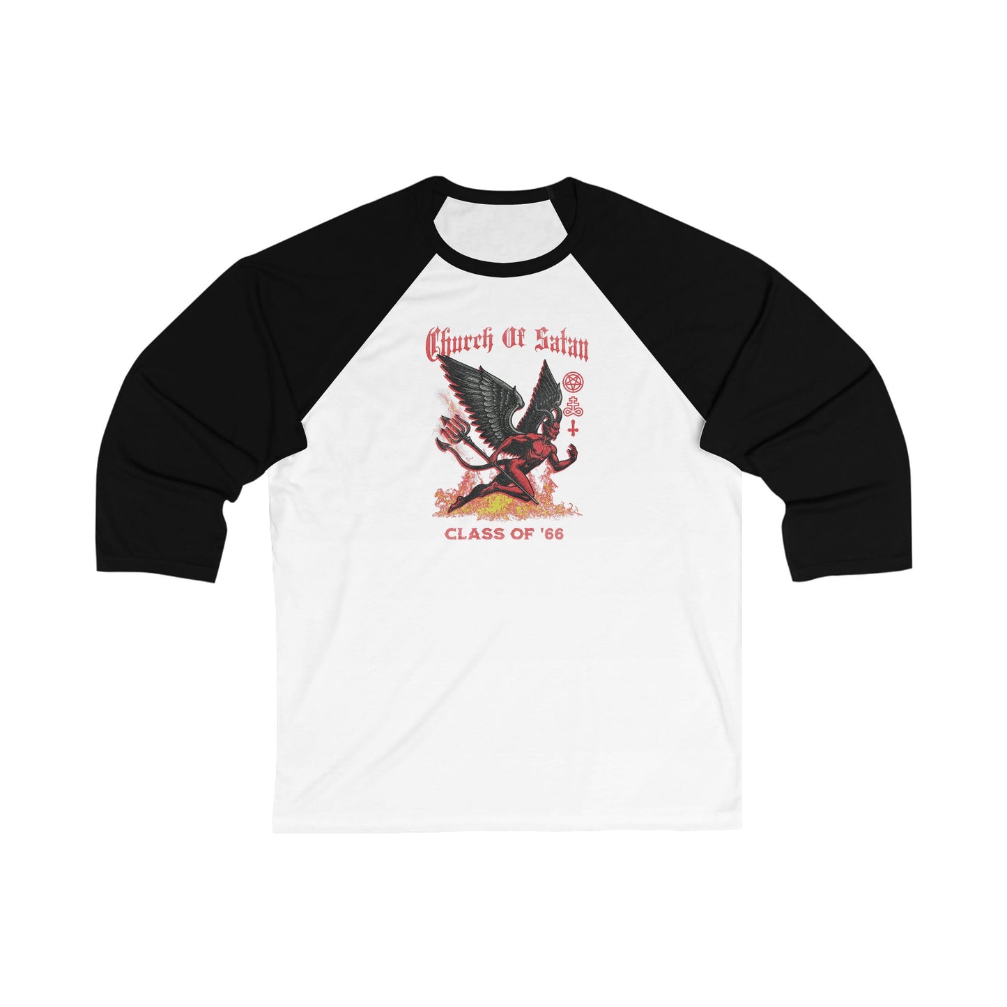 Church of Satan Class of '66 3\4 Sleeve Baseball Tee