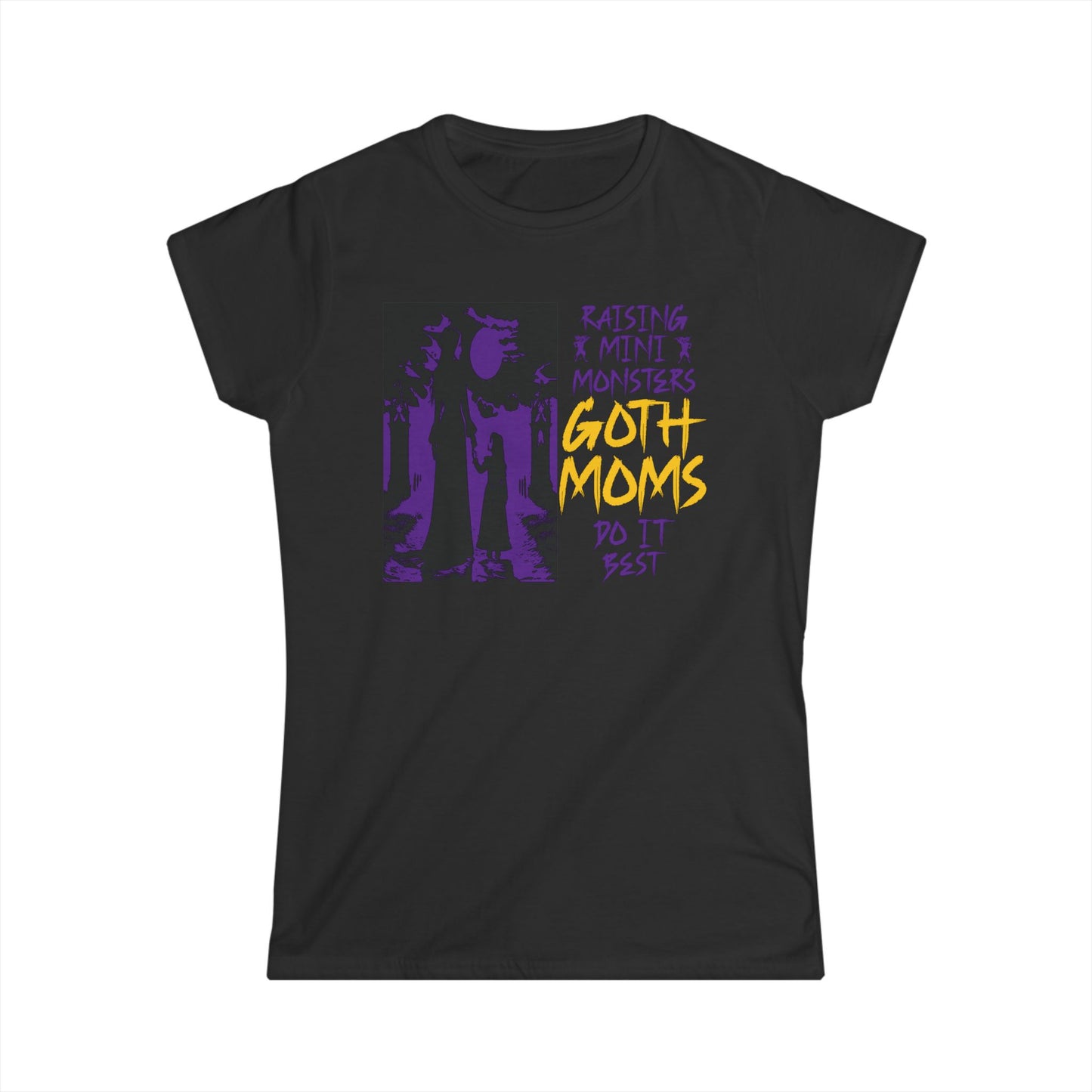 "Raising Mini Monsters Goth Moms Do It Best" Gothic Mother & Child T-Shirt